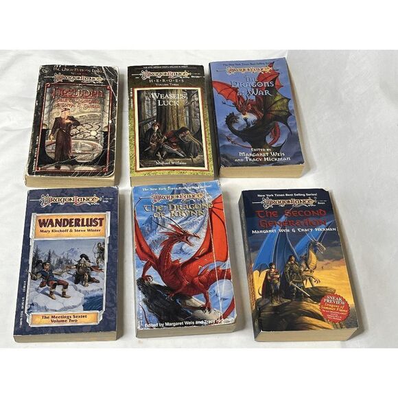 Dragon Lance TSR Books 1st 1sts Tracy Hickman Margaret Weis Michael Williams - Picture 1 of 8